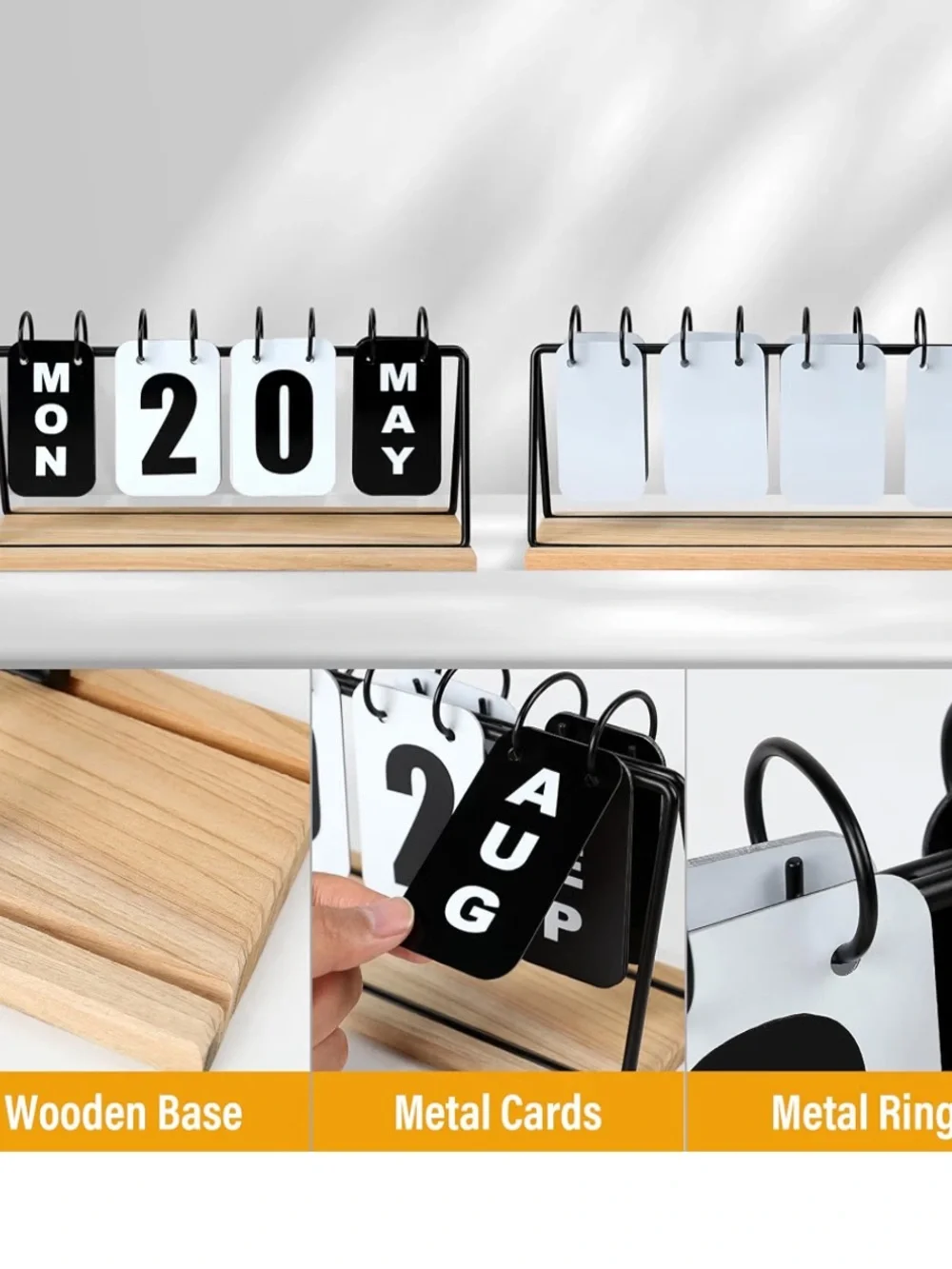 Daily Desk Calendar - standing flip